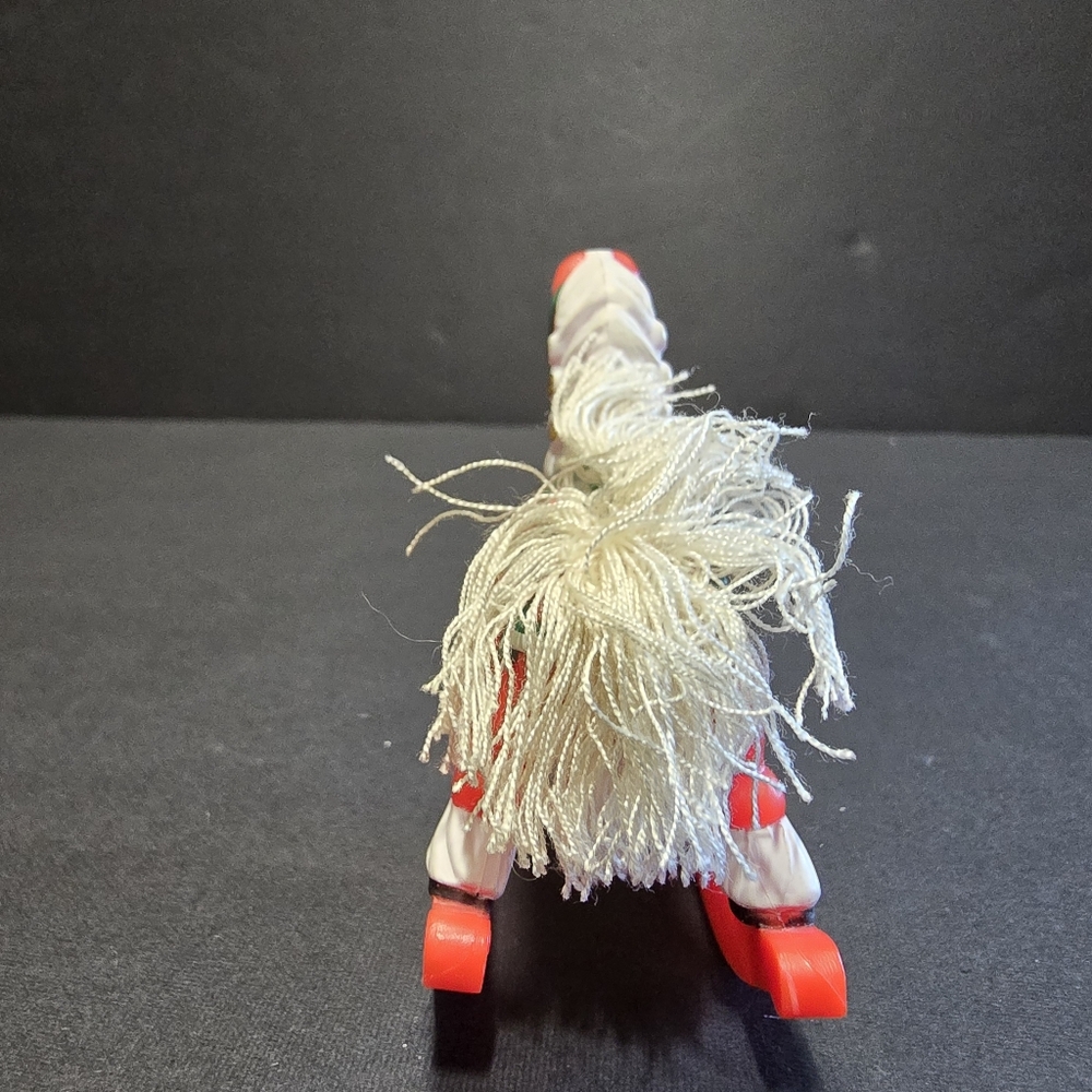 Vtg Christmas Rocking Horse Ornaments 2 Painted Wood, 1 Plastic - Picture 15 of 16